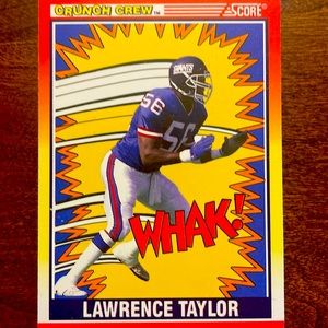 Lawerence Taylor Eagles football card 1990 vintage